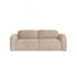 Divano dritto a 3 posti in velluto intrecciato beige