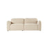Divano lineare a 3 posti in velluto beige melange