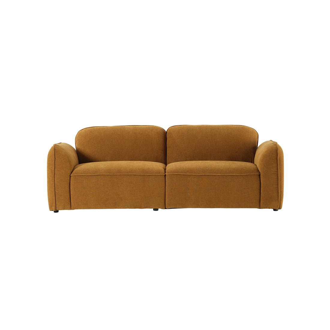 HECTOR - Divano lineare a 3 posti in velluto color bronzo