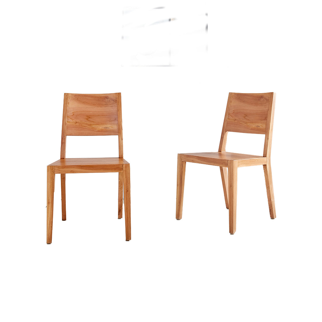 TRISTAN - Set di 2 sedie in teak massello