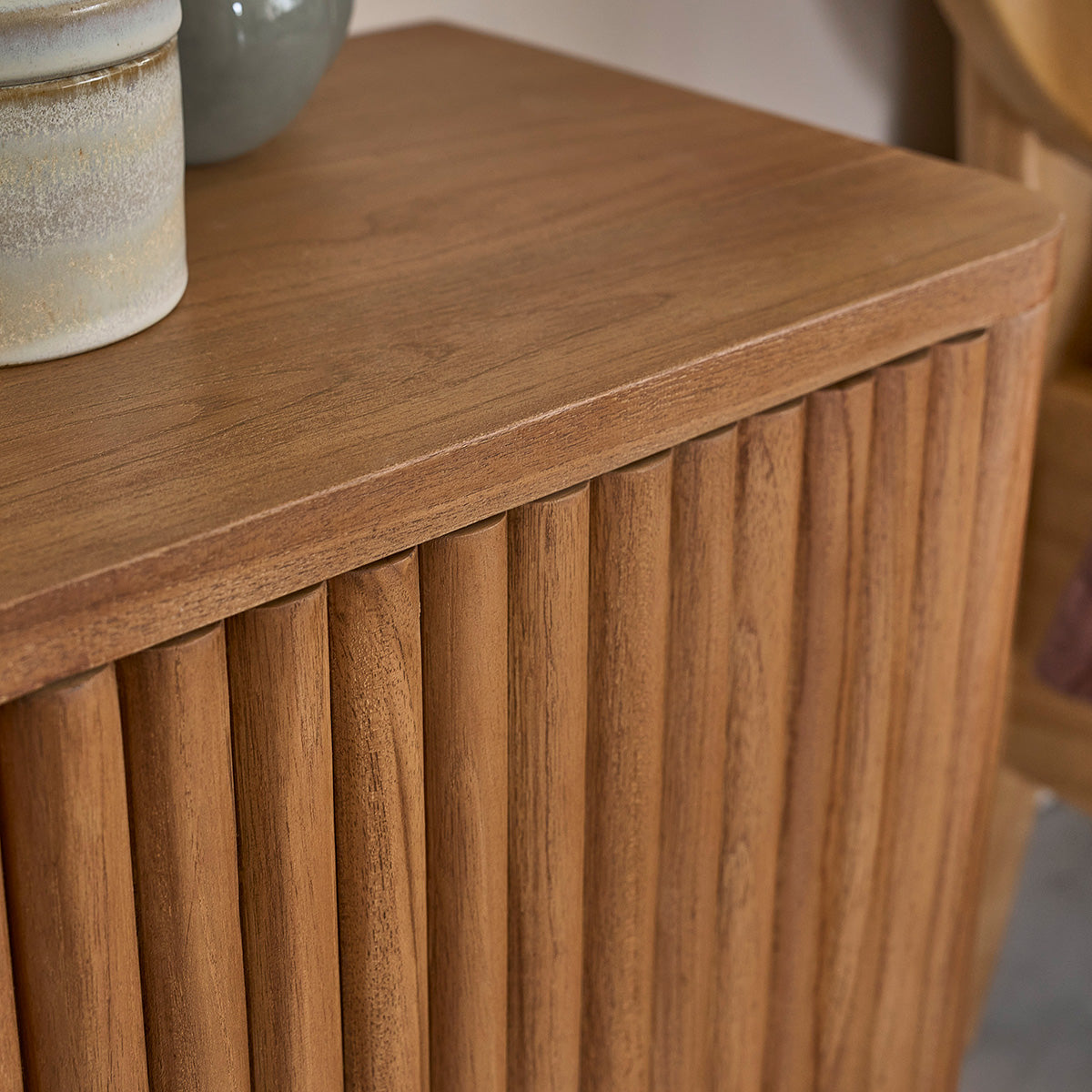 COLINE - Comodino in legno di teak