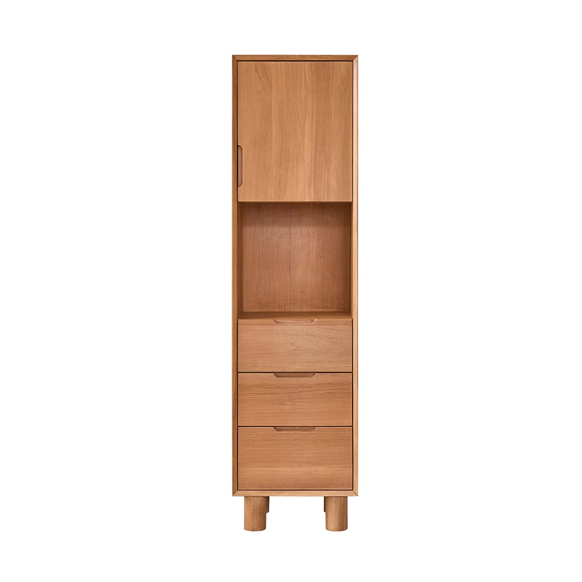 GUSTAVE - Colonna bagno in teak massello 45 cm