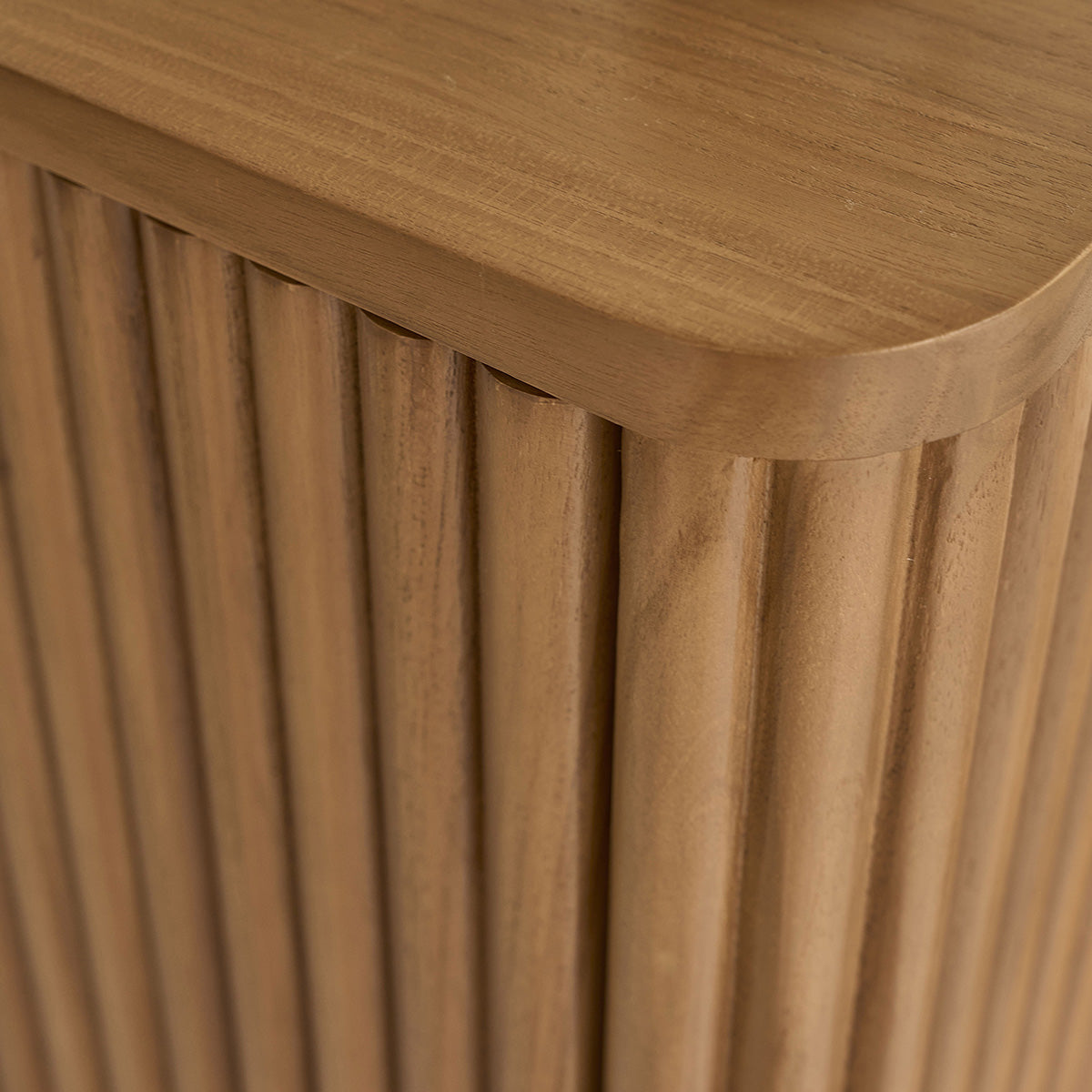 Collezione Coline - Colonna da bagno con piedini in teak massiccio, 120 cm