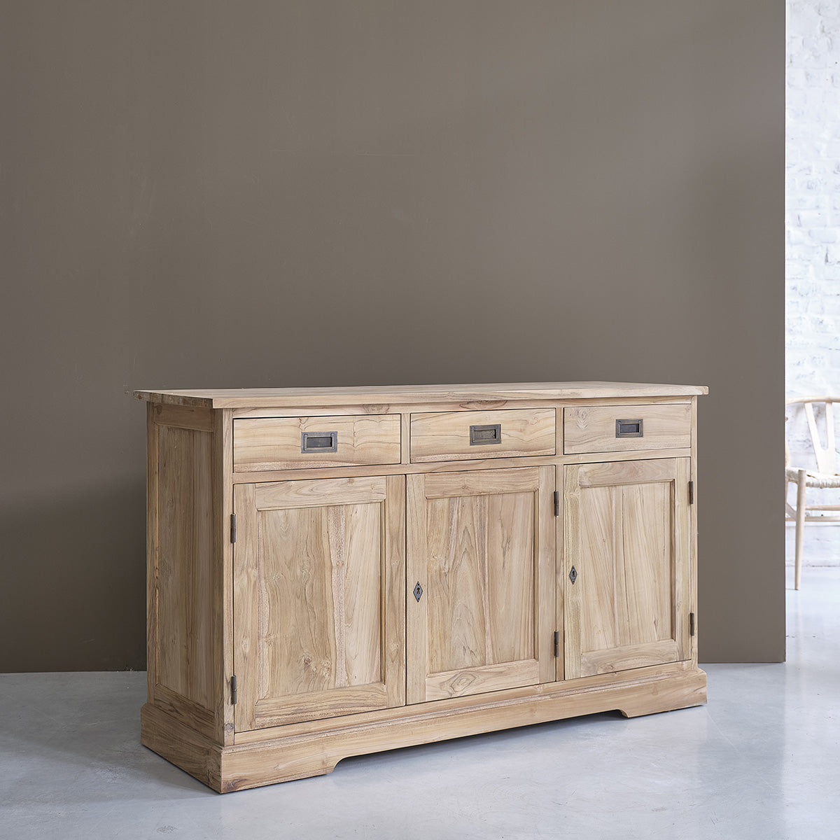 BOSTON - Cassettiera in teak massello 150 cm