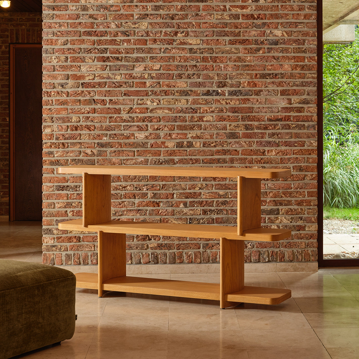 OTTO - Console in legno di mindi naturale da 160 cm