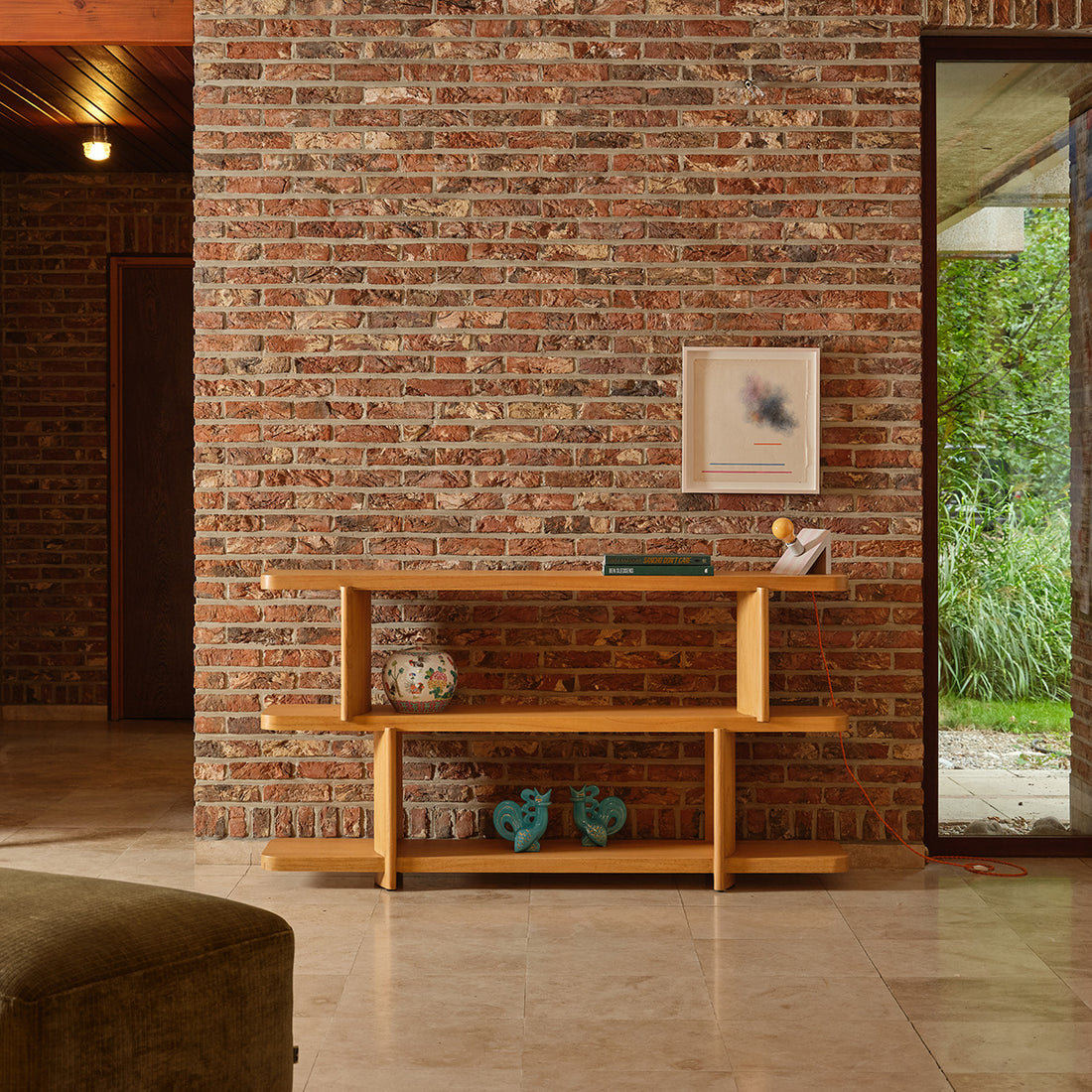 OTTO - Console in legno di mindi naturale da 160 cm