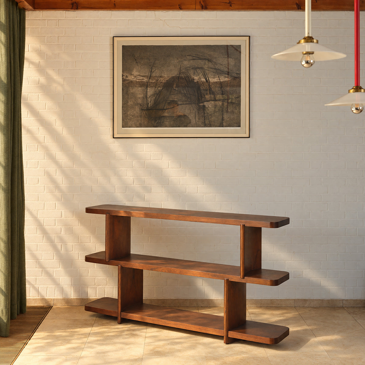 OTTO - Console in legno di mindi marrone, 160 cm