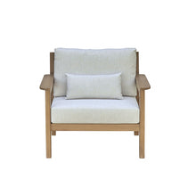 Poltrona da giardino in teak massello con cuscini
