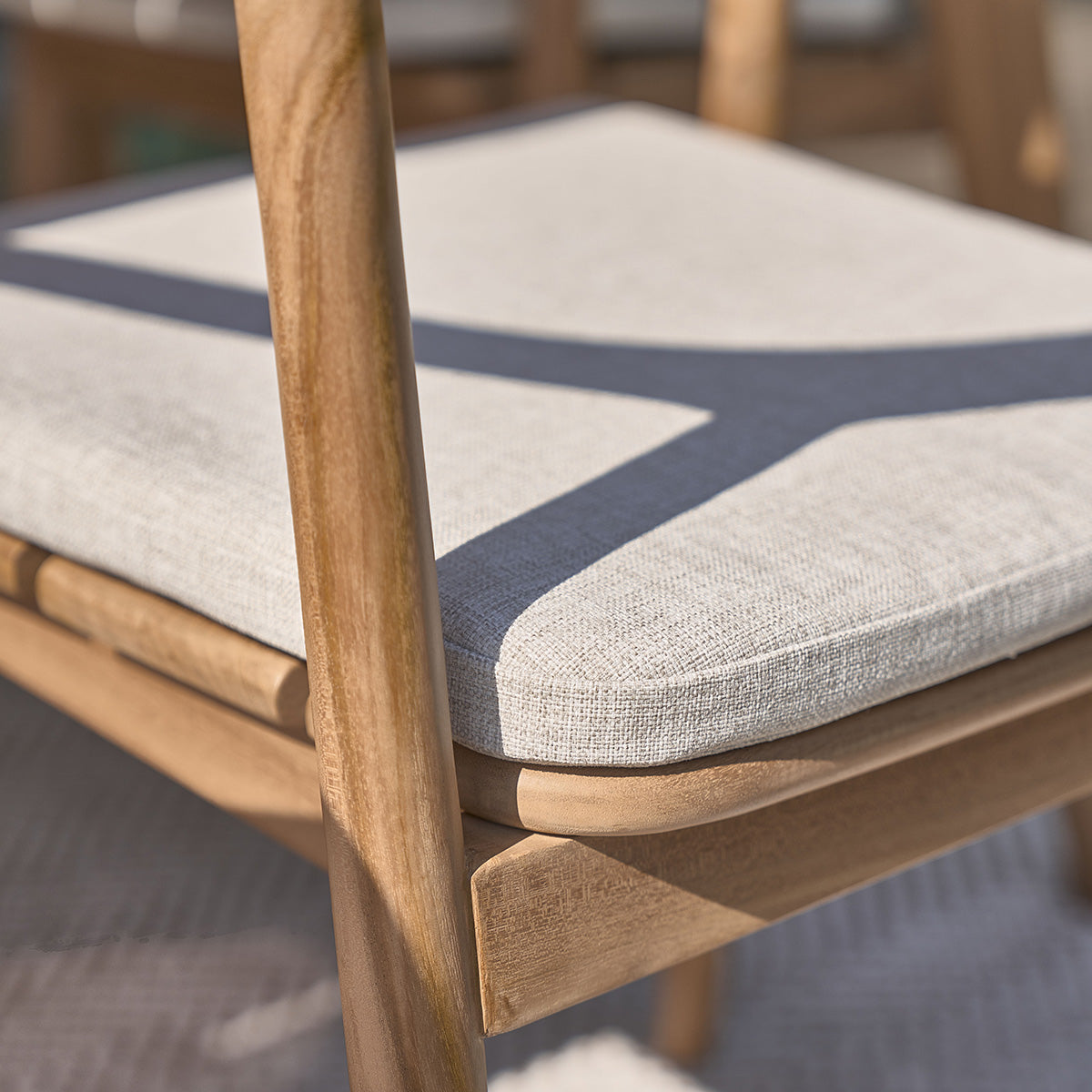 AMBRE - Poltrona da giardino in teak massello (set di 2)