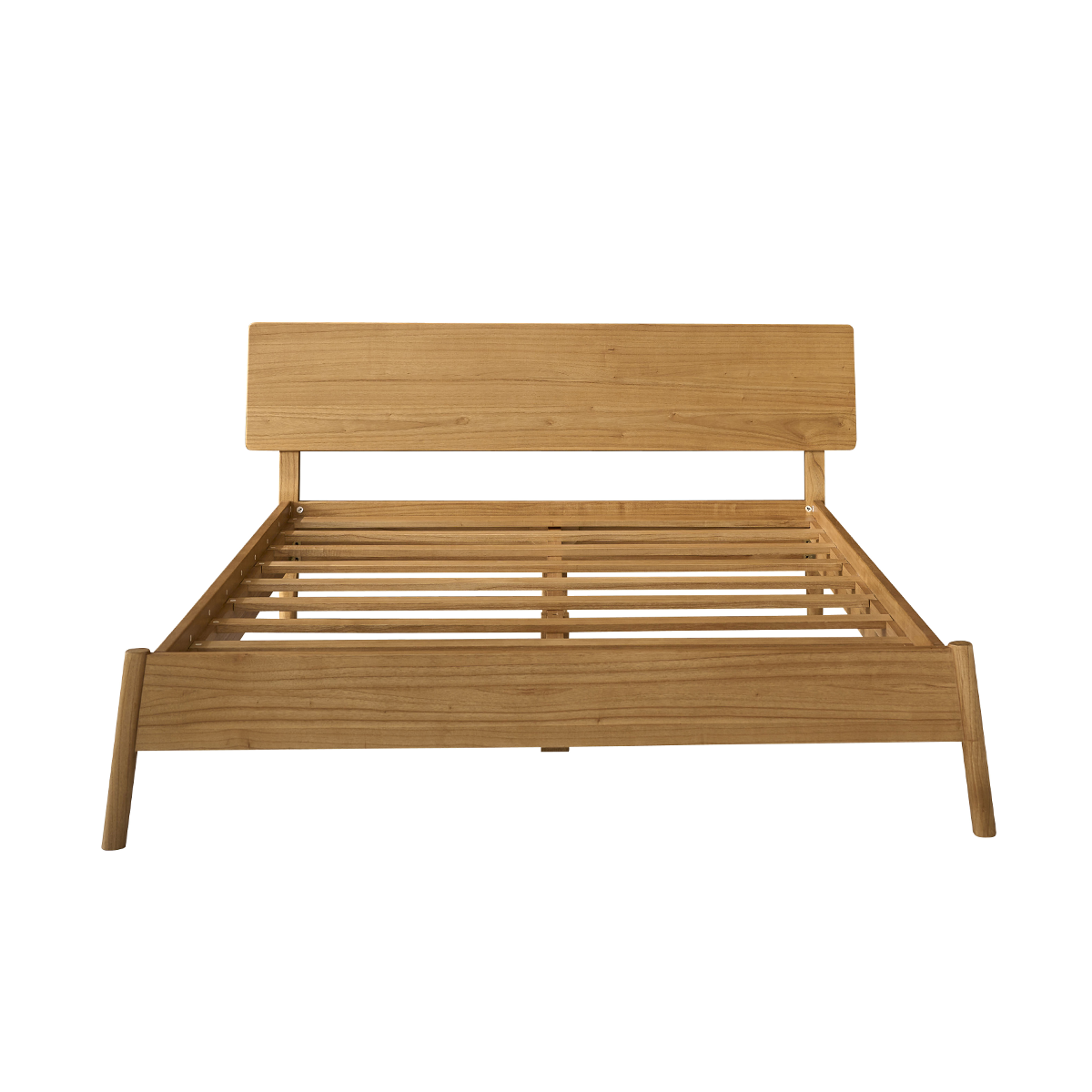 MAIA - Letto in legno di mindi da 160 cm con rete