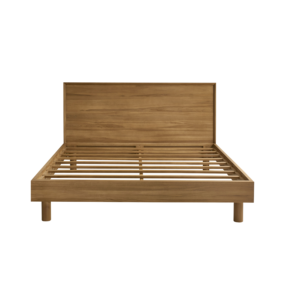 Collezione Gustave - Letto in teak massiccio da 180 cm con rete
