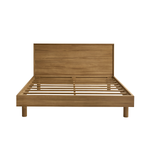 Letto in teak massiccio da 180 cm con rete