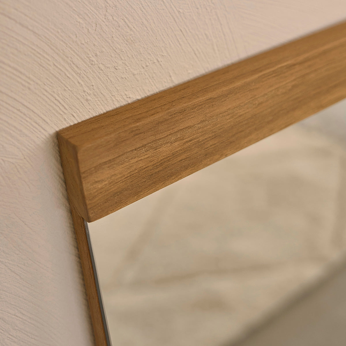NAHELE - Specchio in teak massello riciclato 80x60 cm