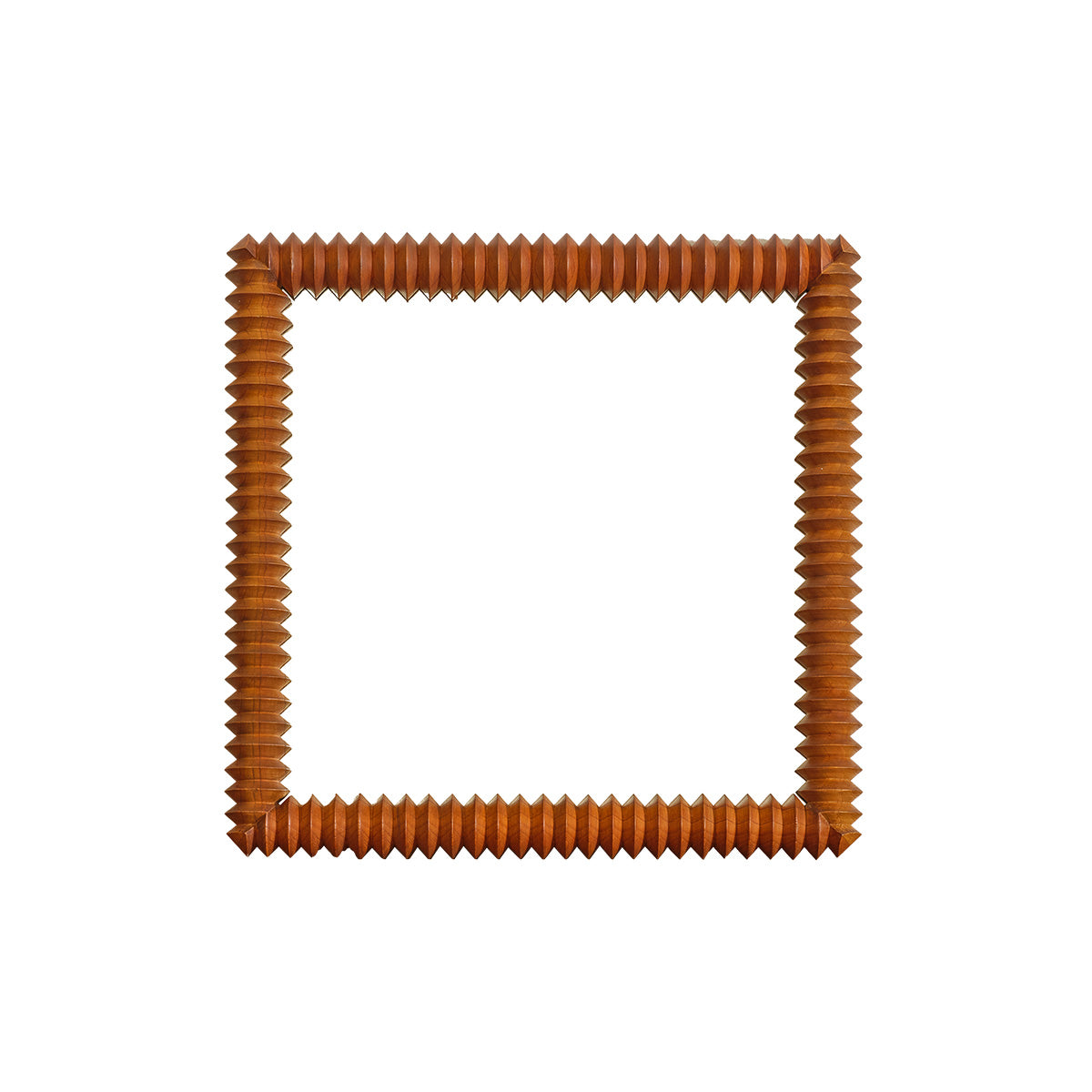 ODILE - Specchio quadrato in teak riciclato, 56,5 cm