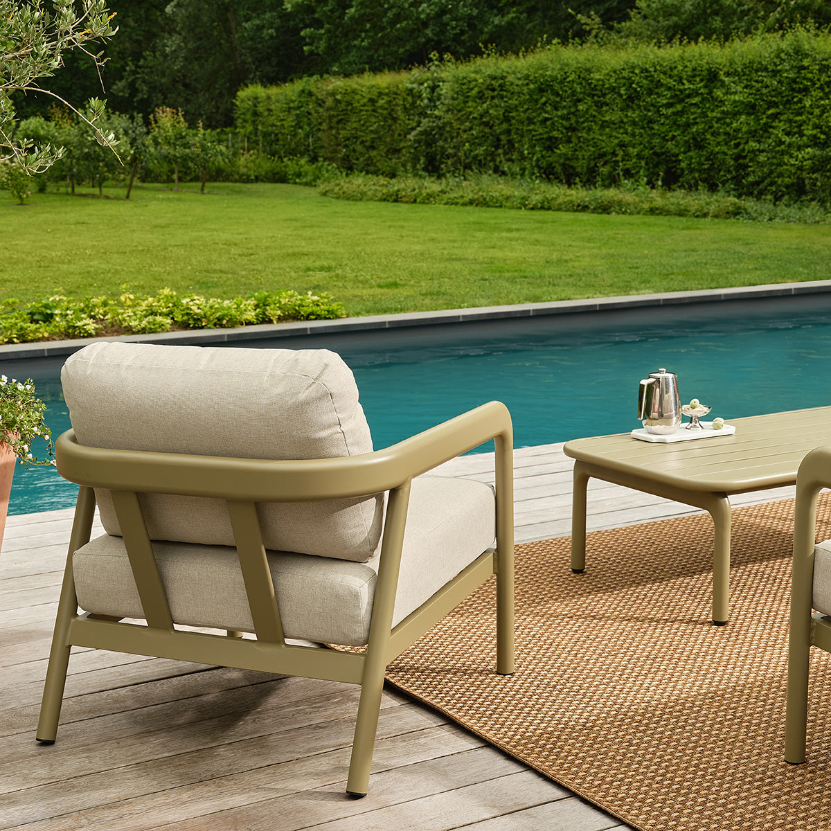 ORYO - Set da giardino basso in alluminio