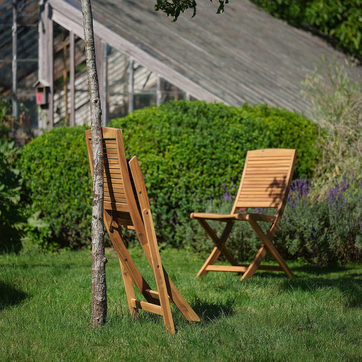 MILOS - Set da giardino in legno massello di acacia oliato, 8 posti.