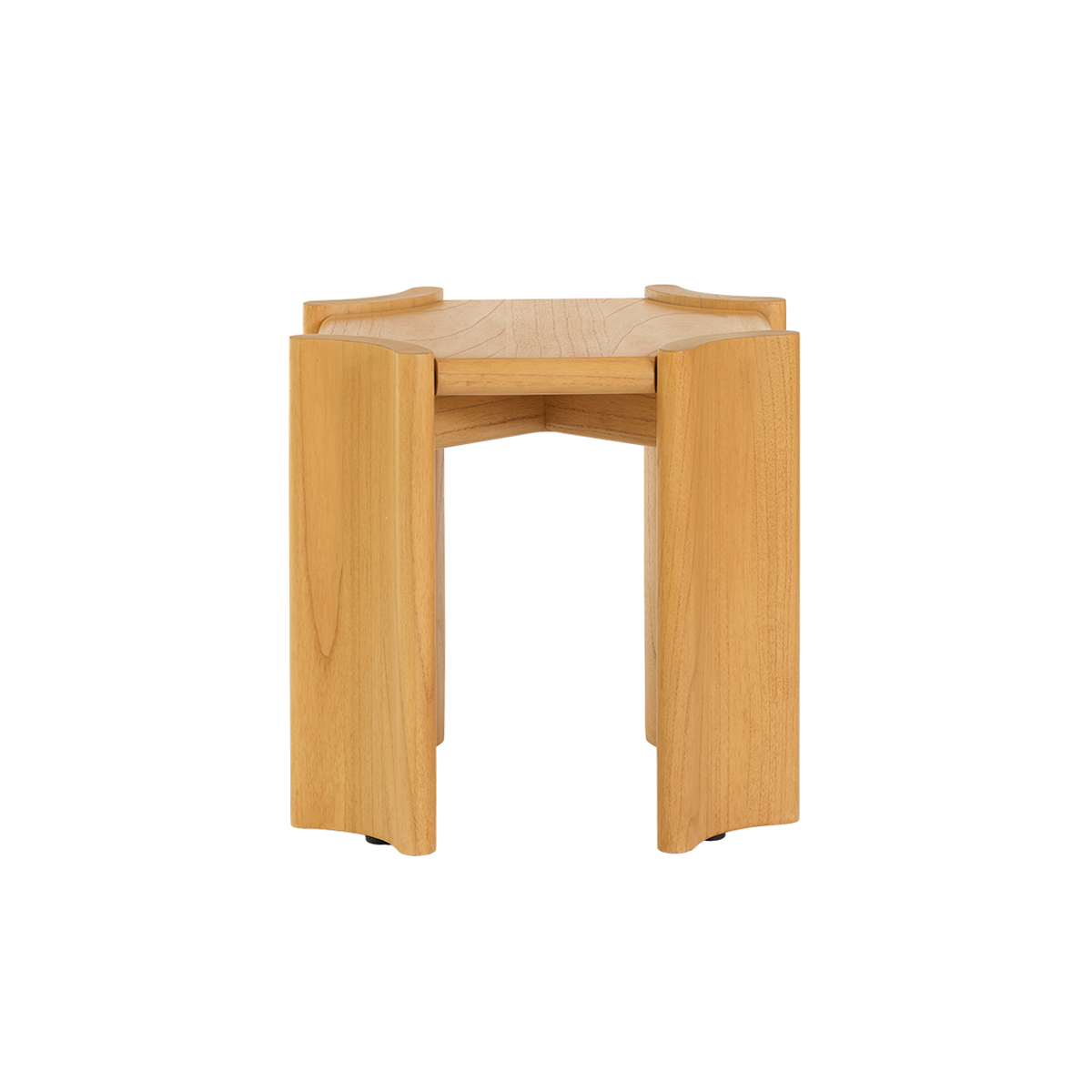 ALVAR - Tavolino in legno di mindi naturale