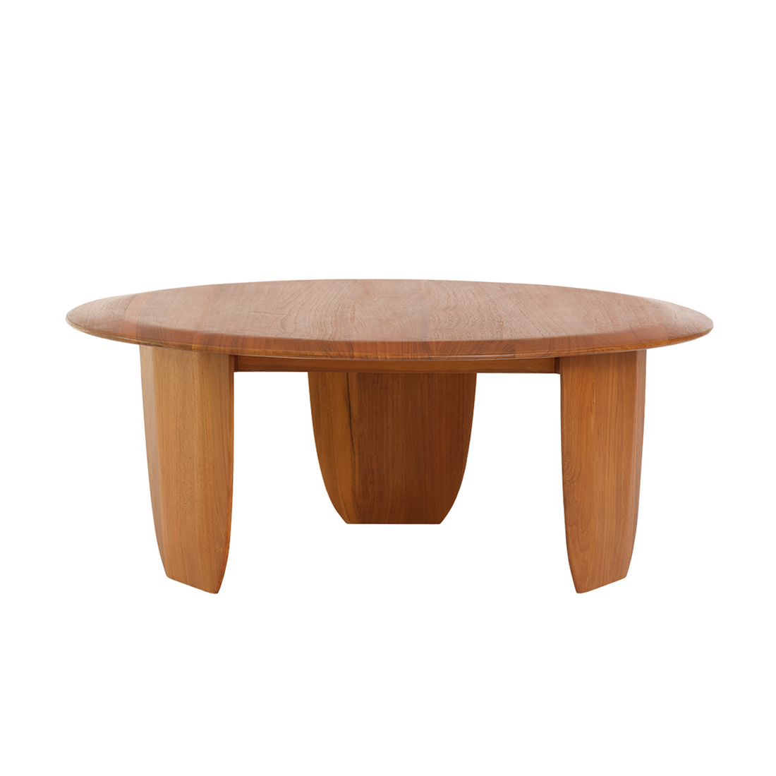 JEANNE - Tavolino rotondo in teak massiccio, Ø 85 cm