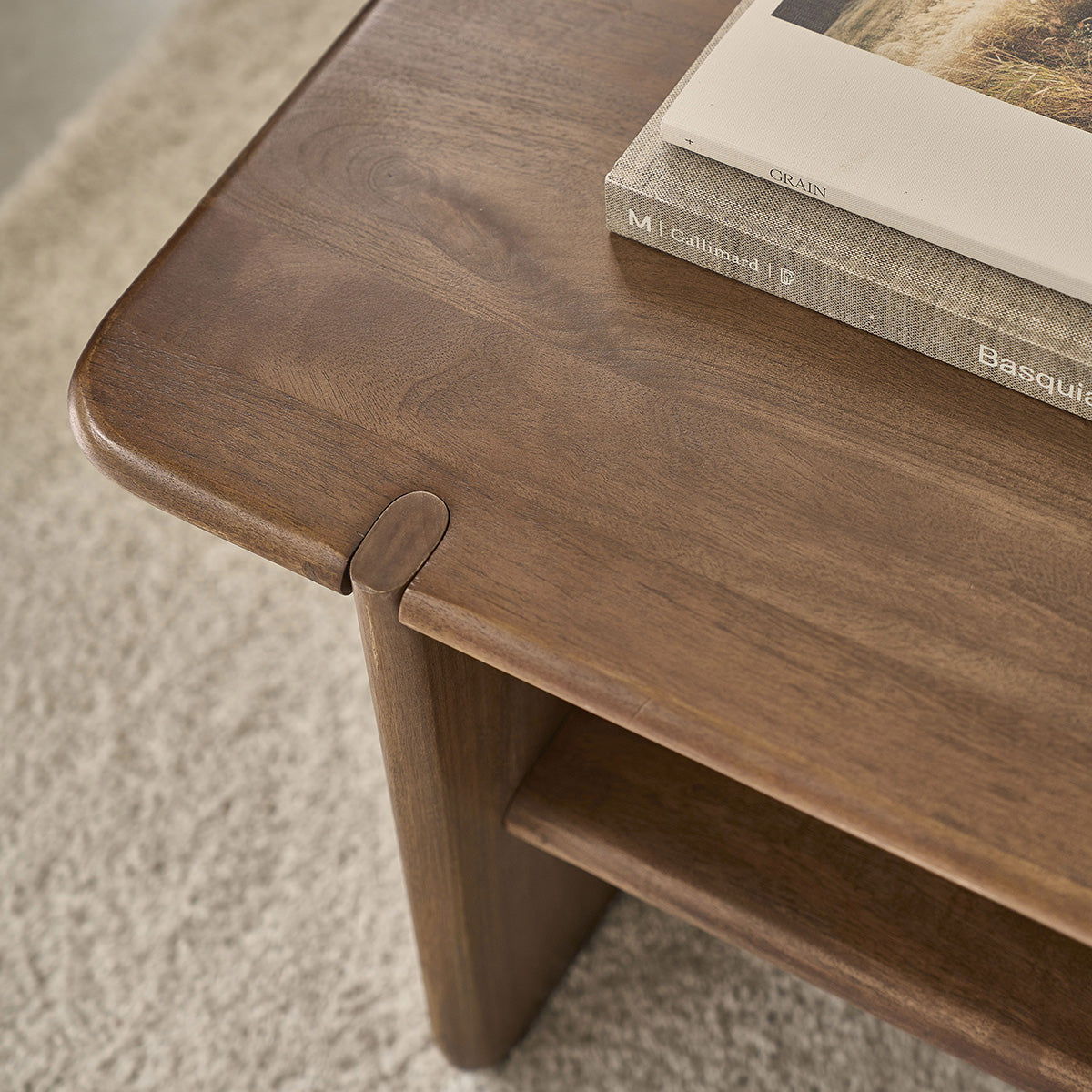 SOFIA - Tavolino in legno massello di mango, 120 cm