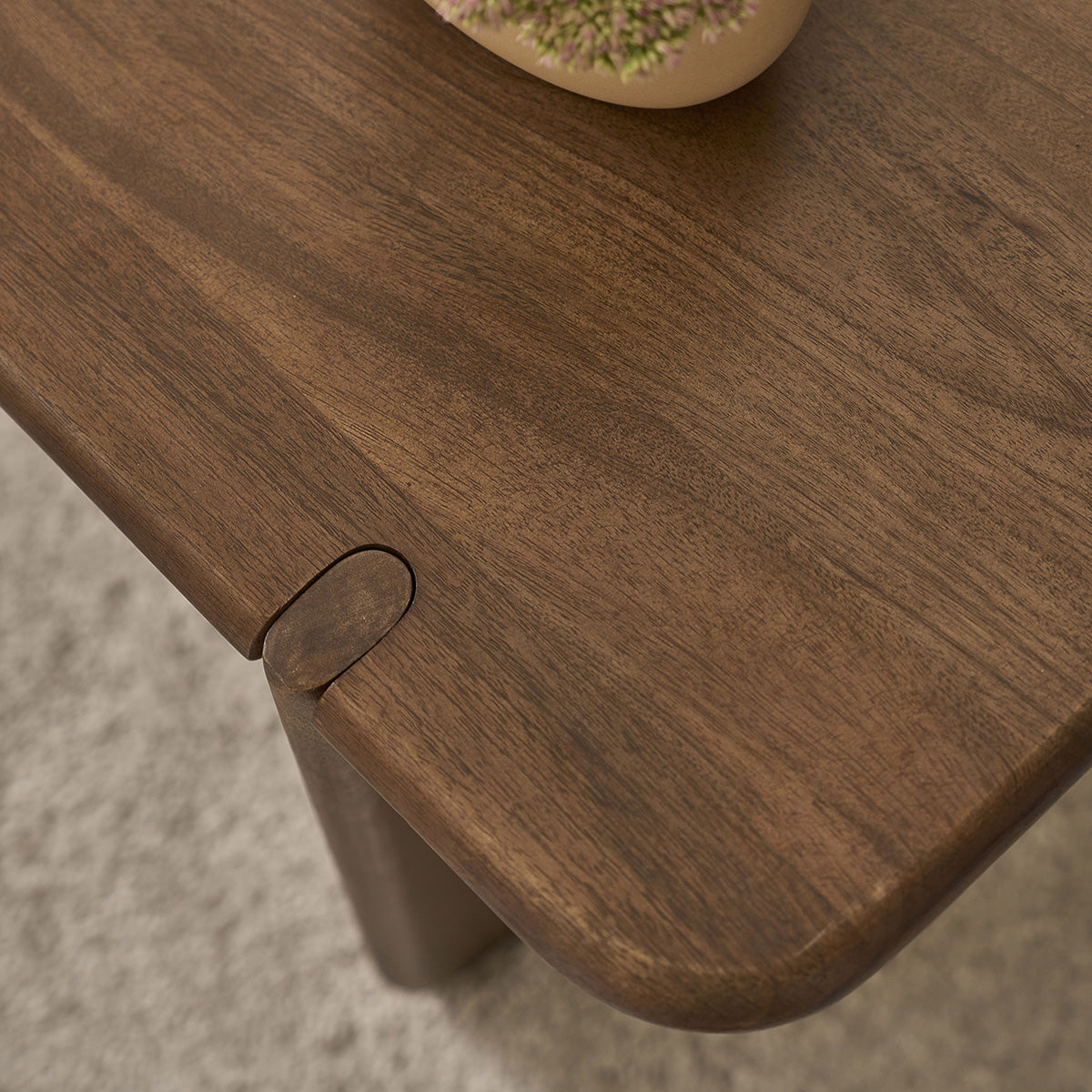 SOFIA - Tavolino in legno massello di mango, 120 cm