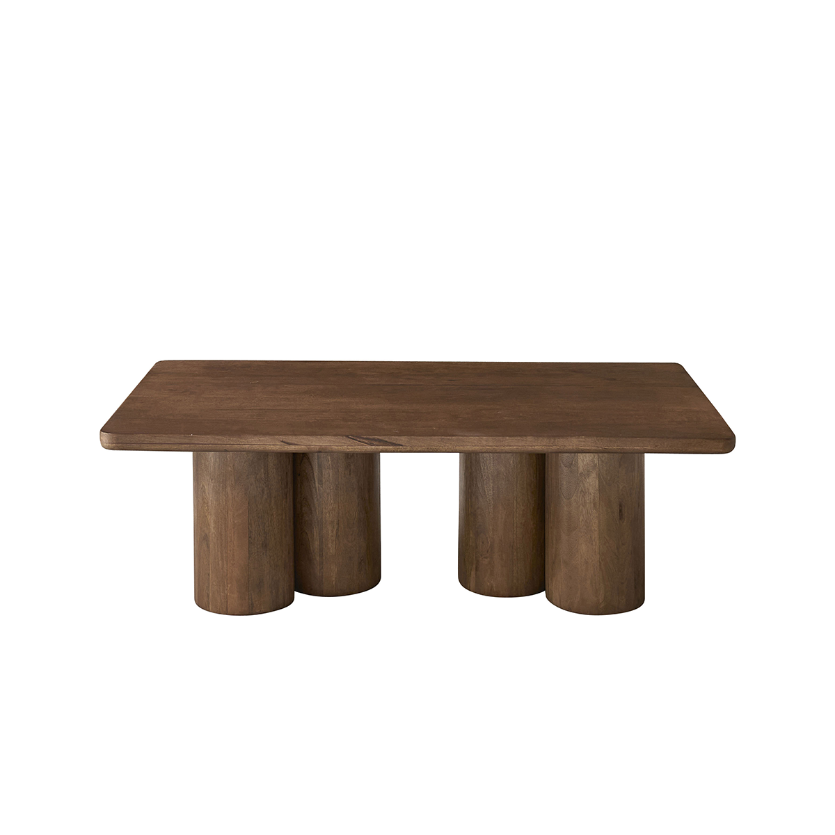 CLEO - Tavolino in legno massello di mango marrone, 120 cm