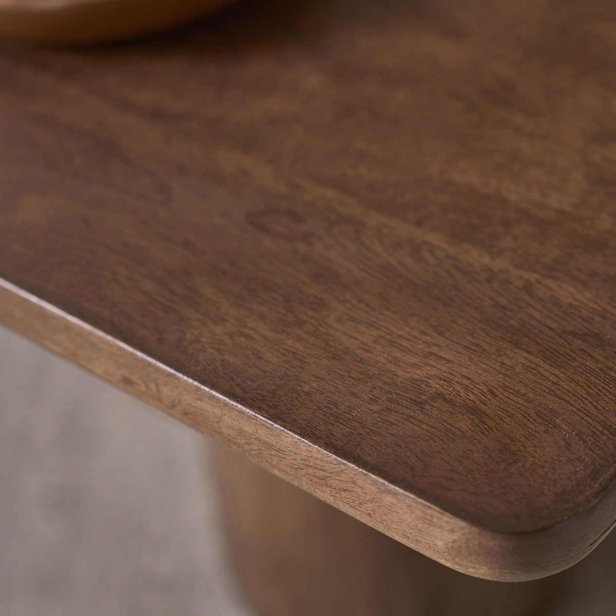 CLEO - Tavolino in legno massello di mango marrone, 120 cm
