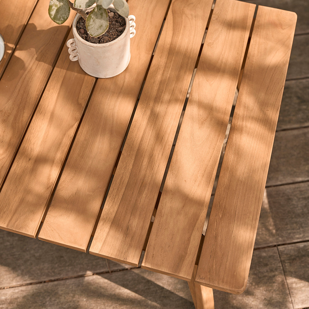 BARI - Tavolino da giardino in teak massello