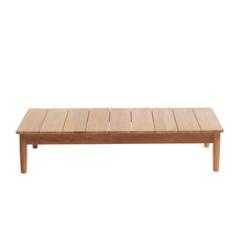 Tavolino da giardino in teak massiccio da 140 cm