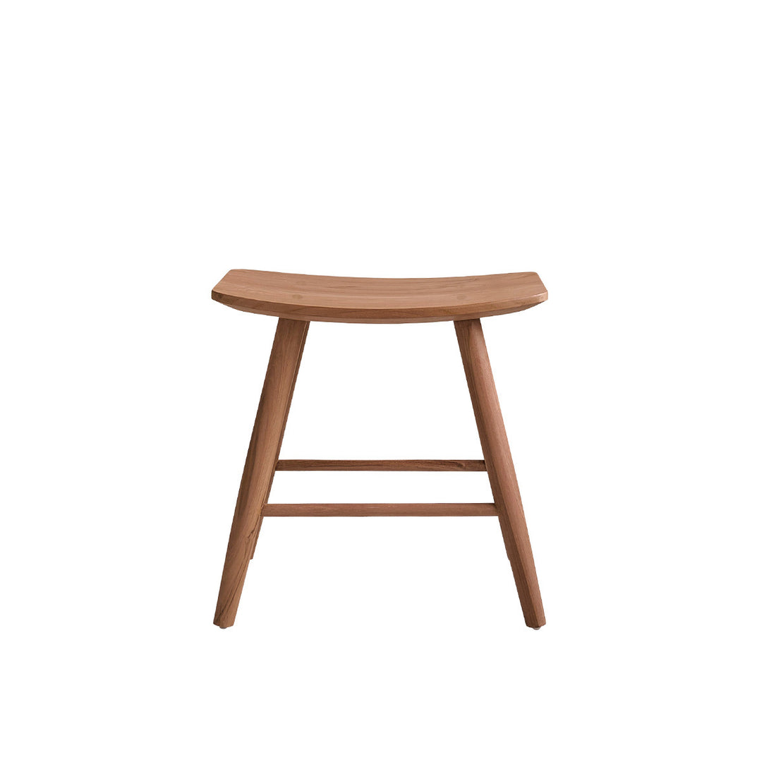AMBRE - Sgabello da bar in teak massello 45 cm