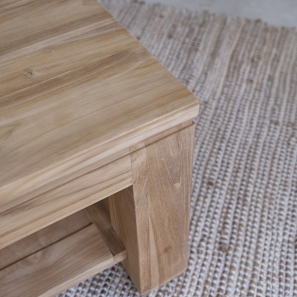 BOSTON - Tavolino in teak massello da 100 cm