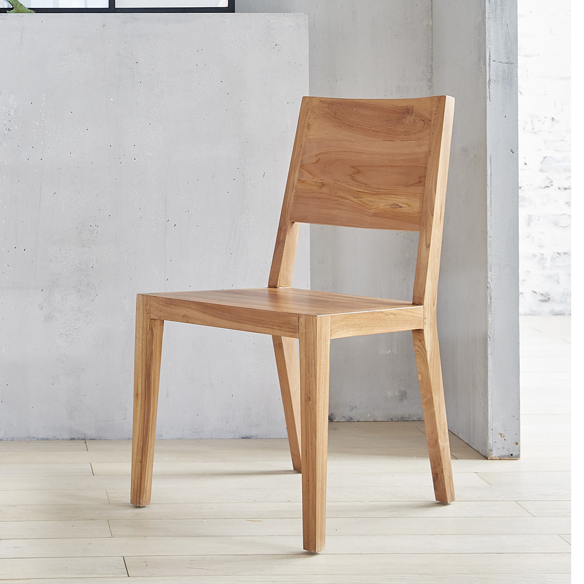 TRISTAN - Sedia in teak massello