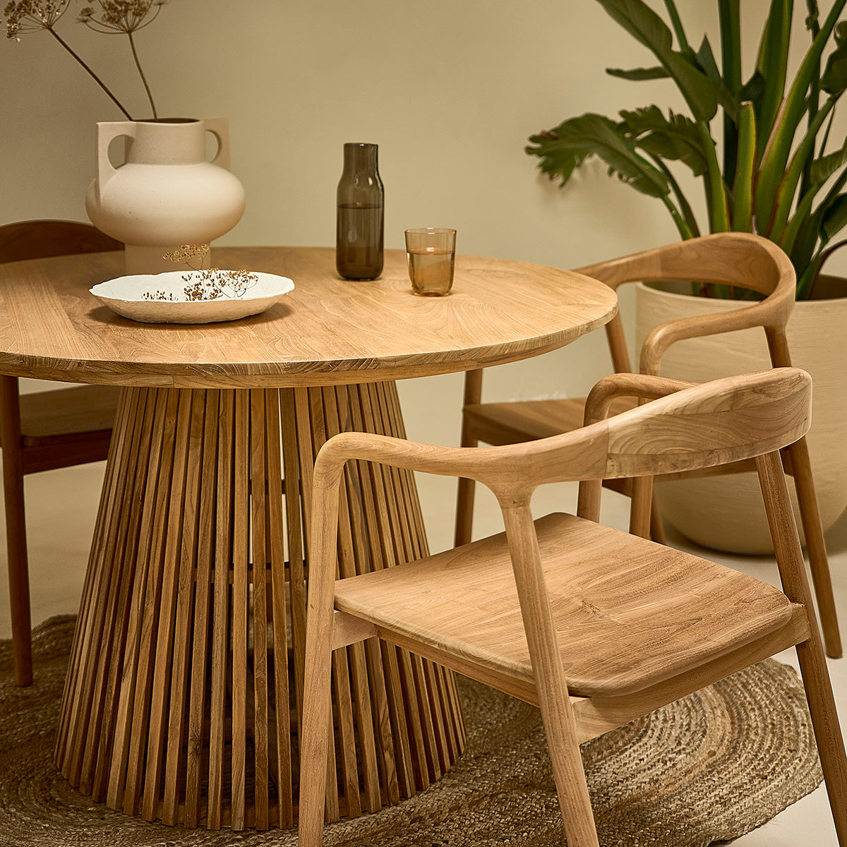 AMBRE - Sedia in teak massello