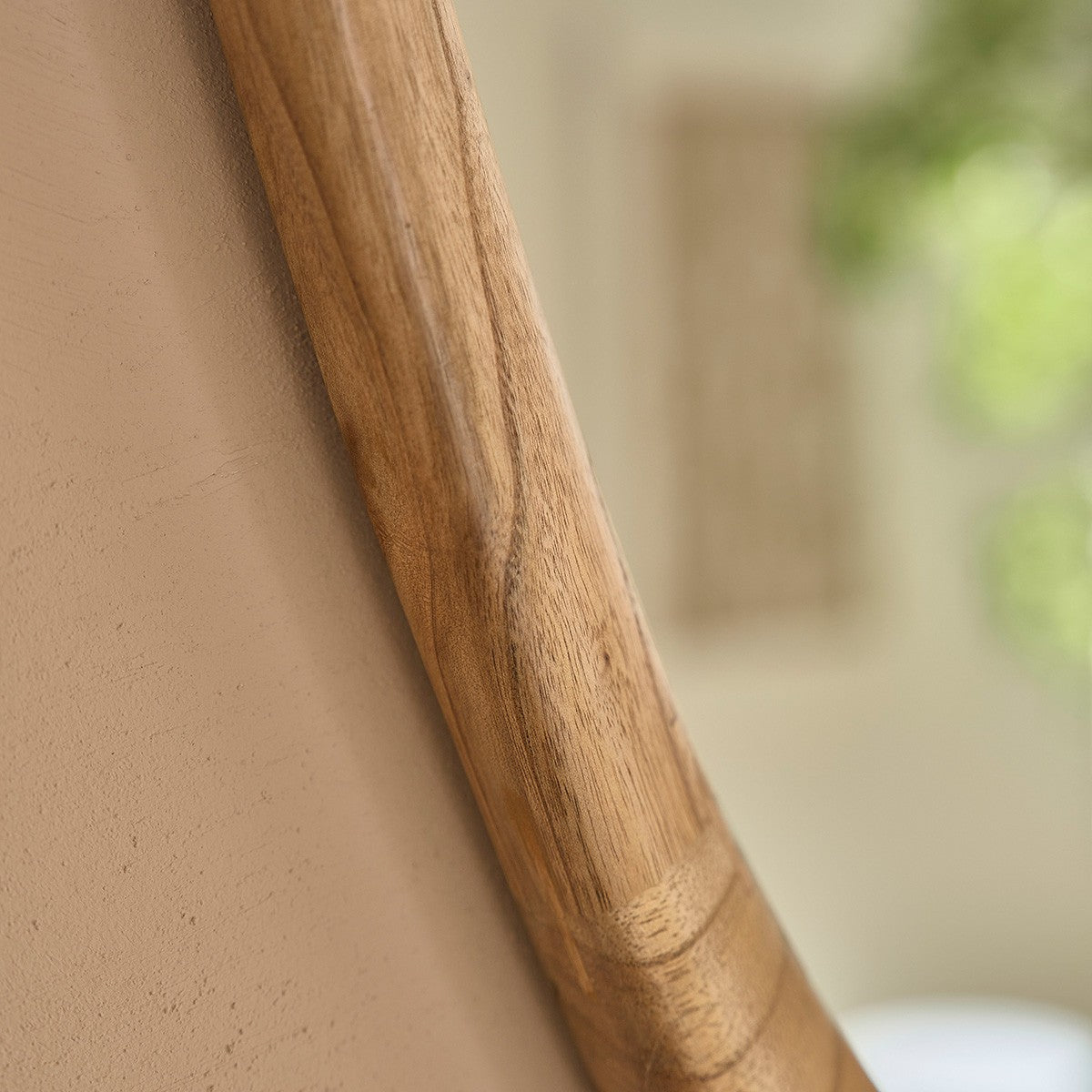 FIFTIES - Specchio decorativo in mindi massello 90 cm