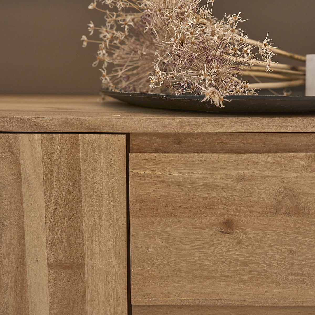 SAMSO - Credenza in acacia massiccia da 170 cm