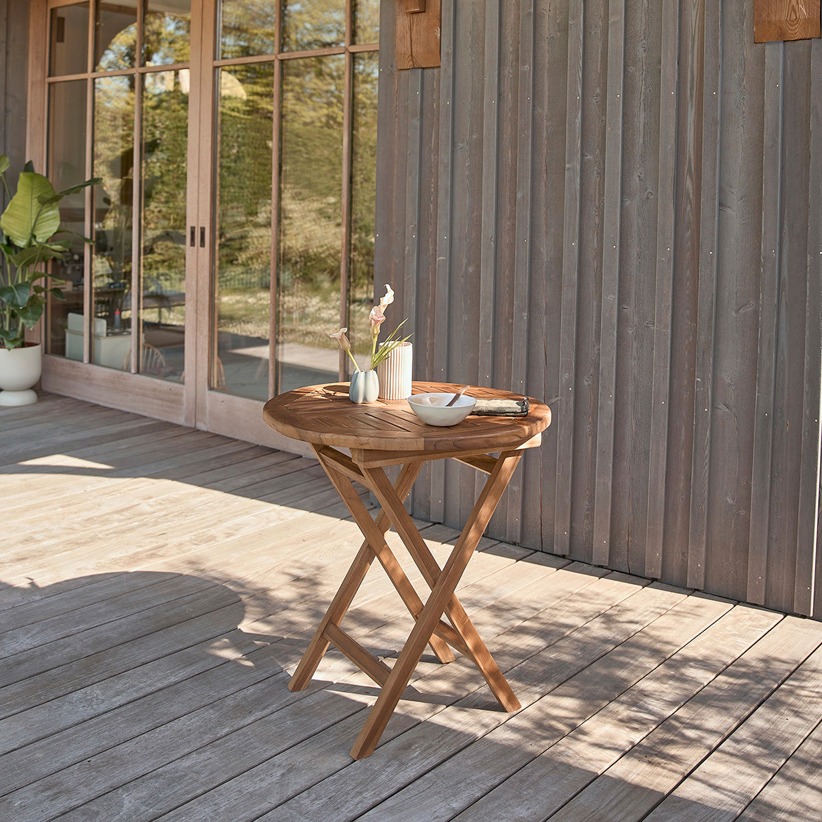 BALI - Set di mobili da giardino in teak massello oliato 2/4 pers.