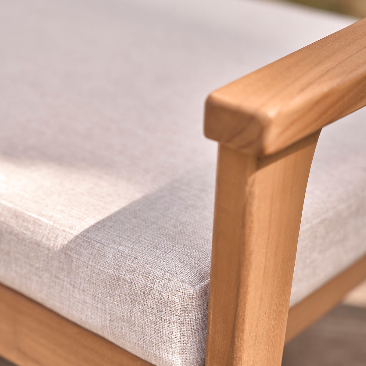 BARI - Divano da giardino in teak massello 175 cm