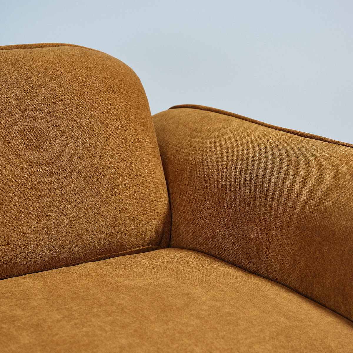 HECTOR - Divano lineare a 3 posti in velluto color bronzo