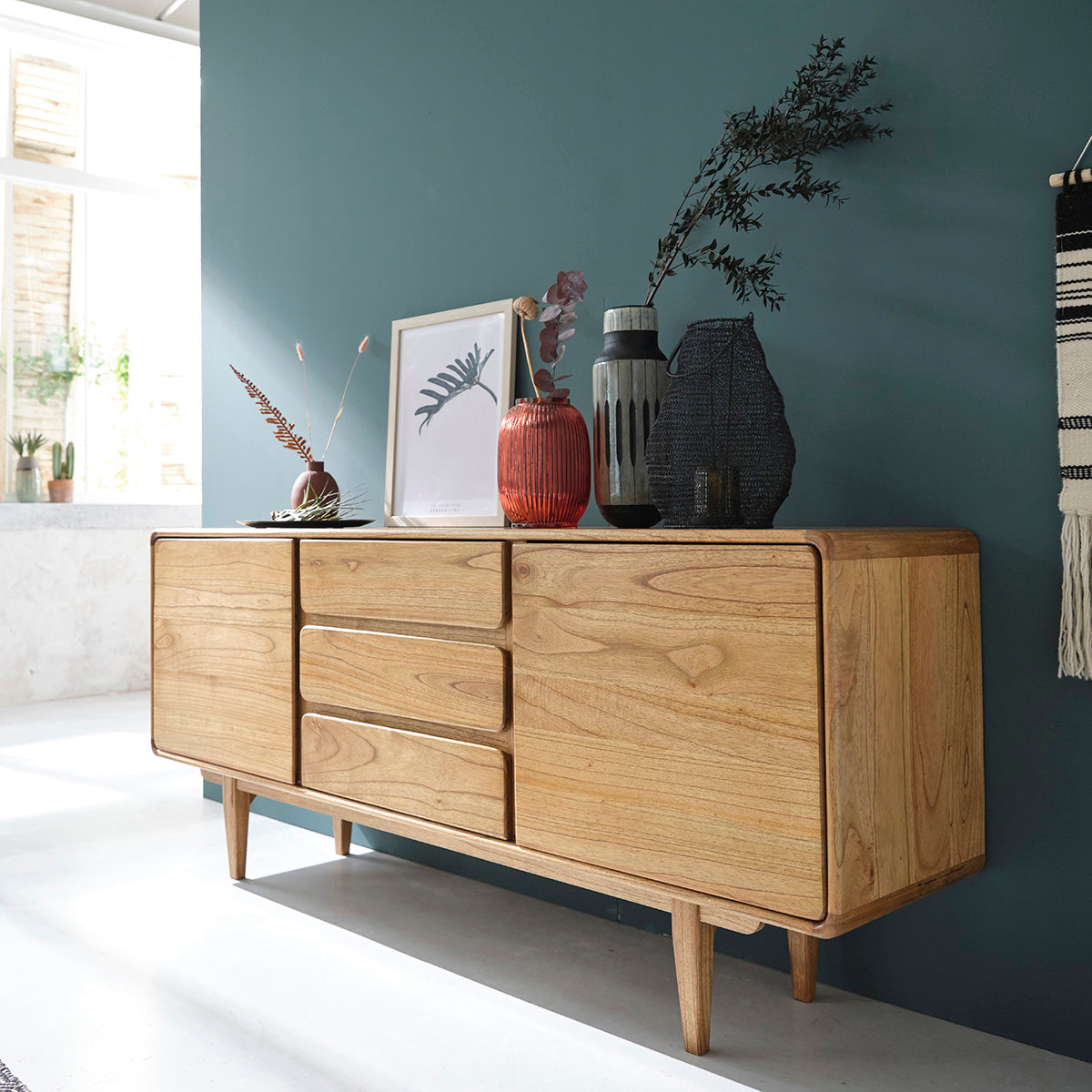 LISON - Credenza  in mindi massello 180 cm