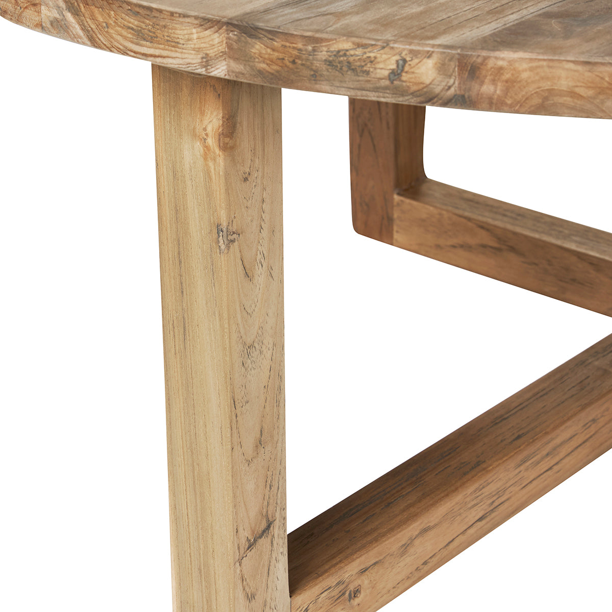 CARGO - Tavolino in teak massello riciclato Ø 100 cm