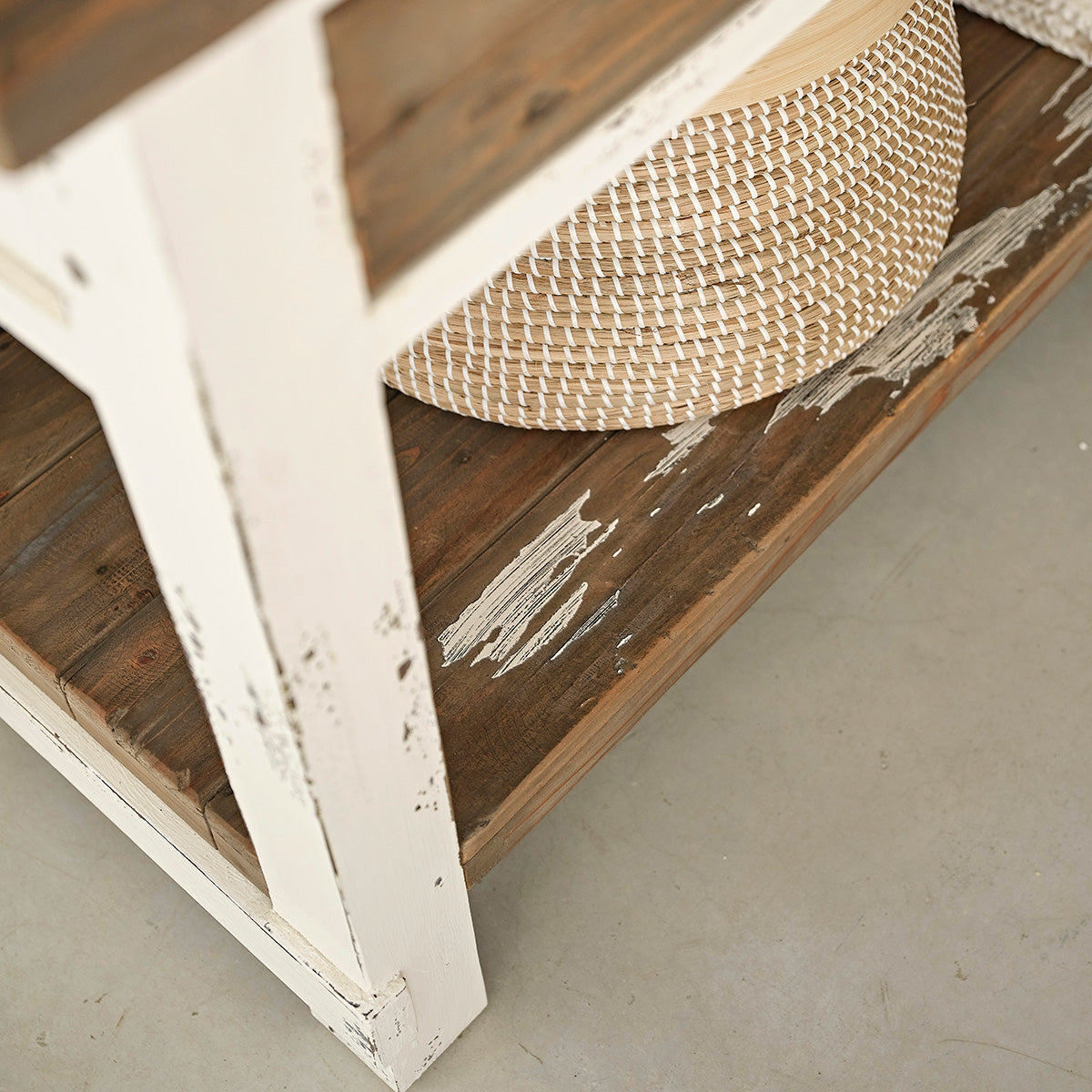 SEZANNE - Mobile per lavabo in legno massello riciclato 150 cm