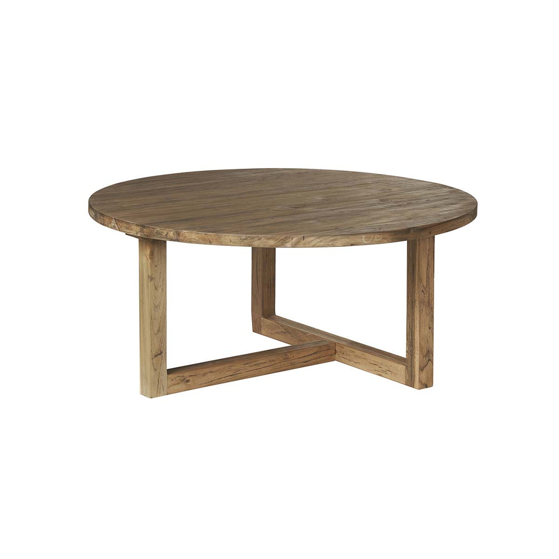 CARGO - Tavolino in teak massello riciclato Ø 100 cm