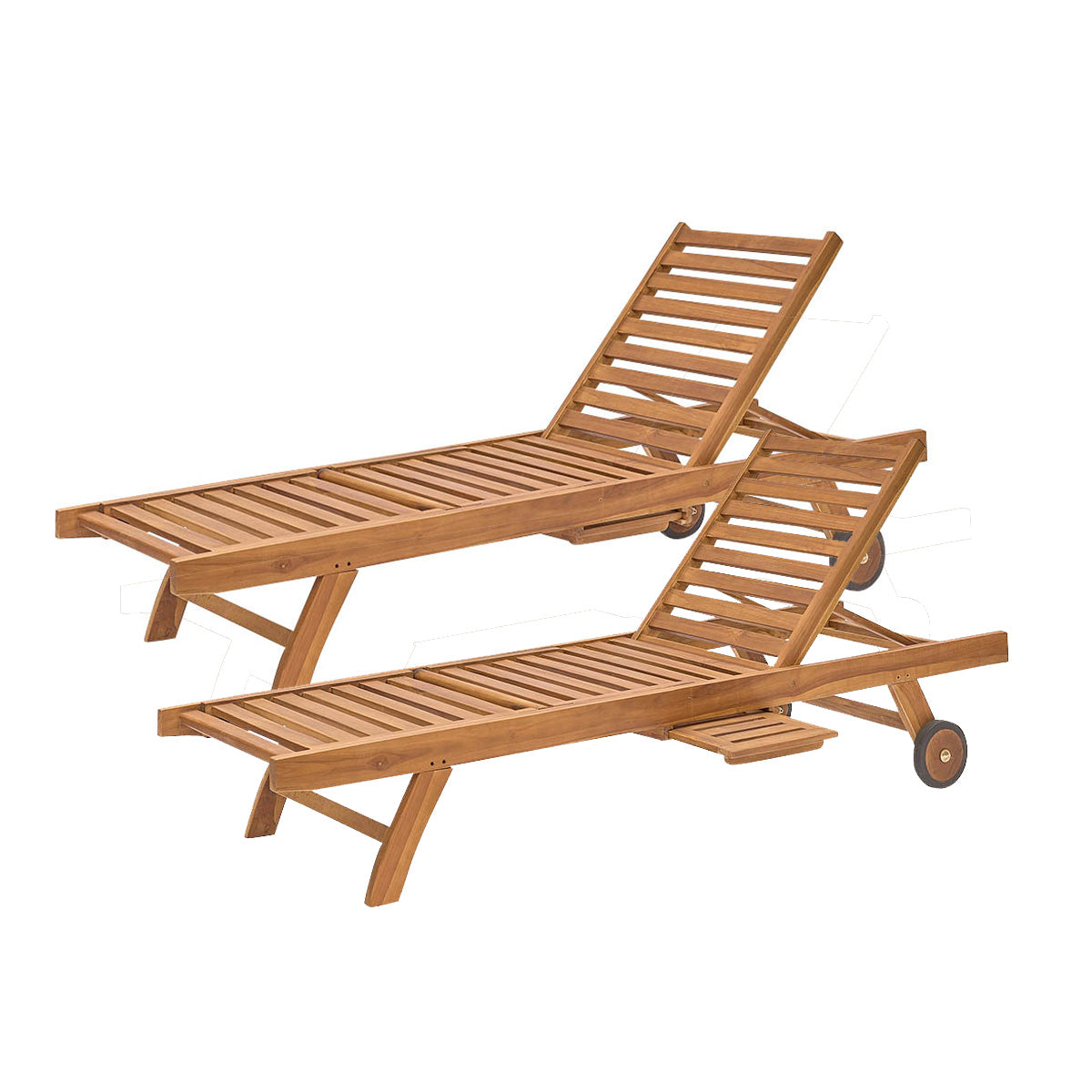 BALI - Lettino in teak massello oliato (set di 2)