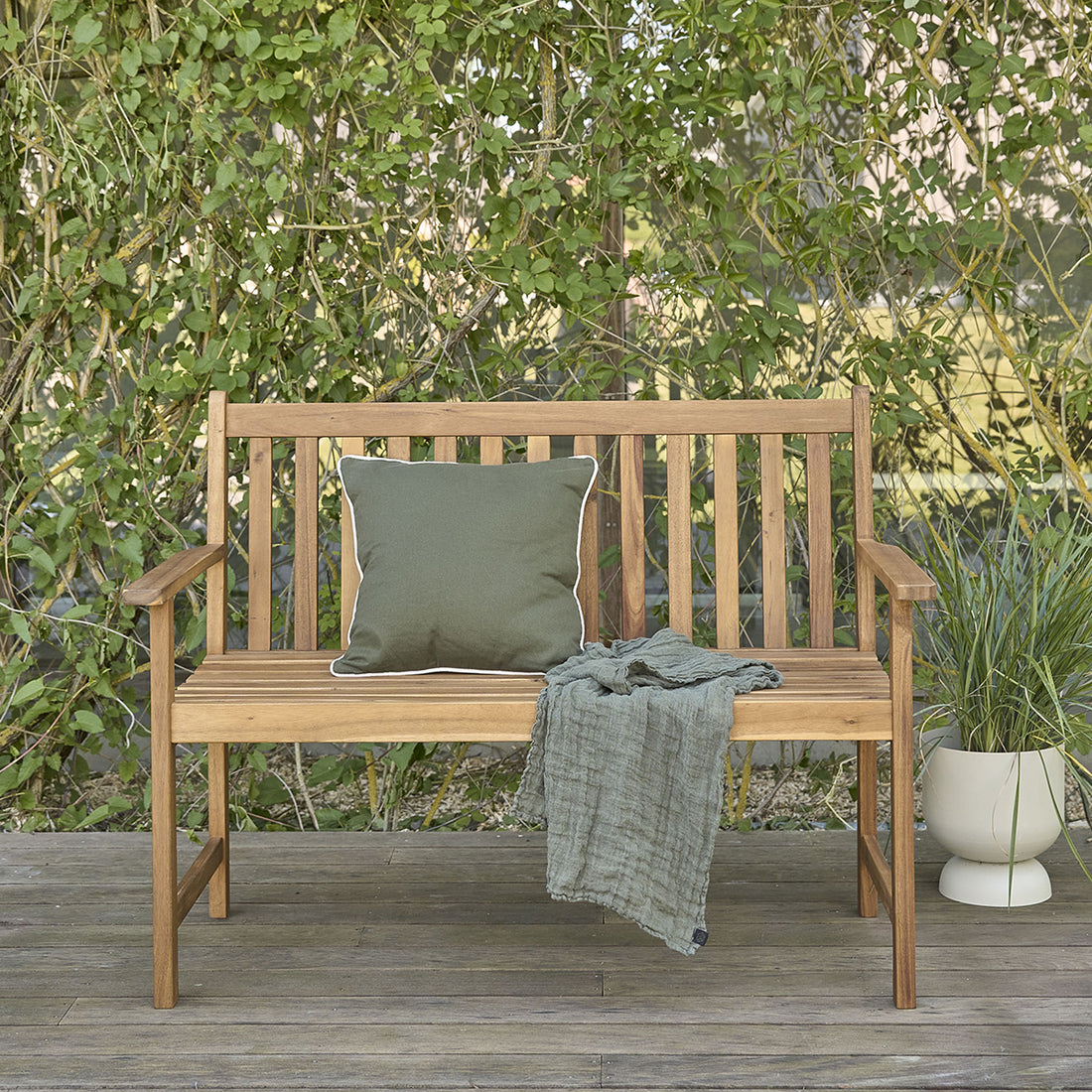 HANOÏ - Panchina da giardino in acacia massello 120 cm