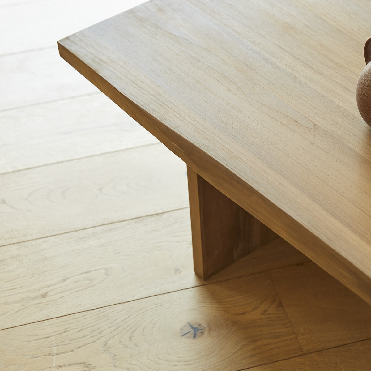 BOSTON - Tavolino in teak massello da 120 cm