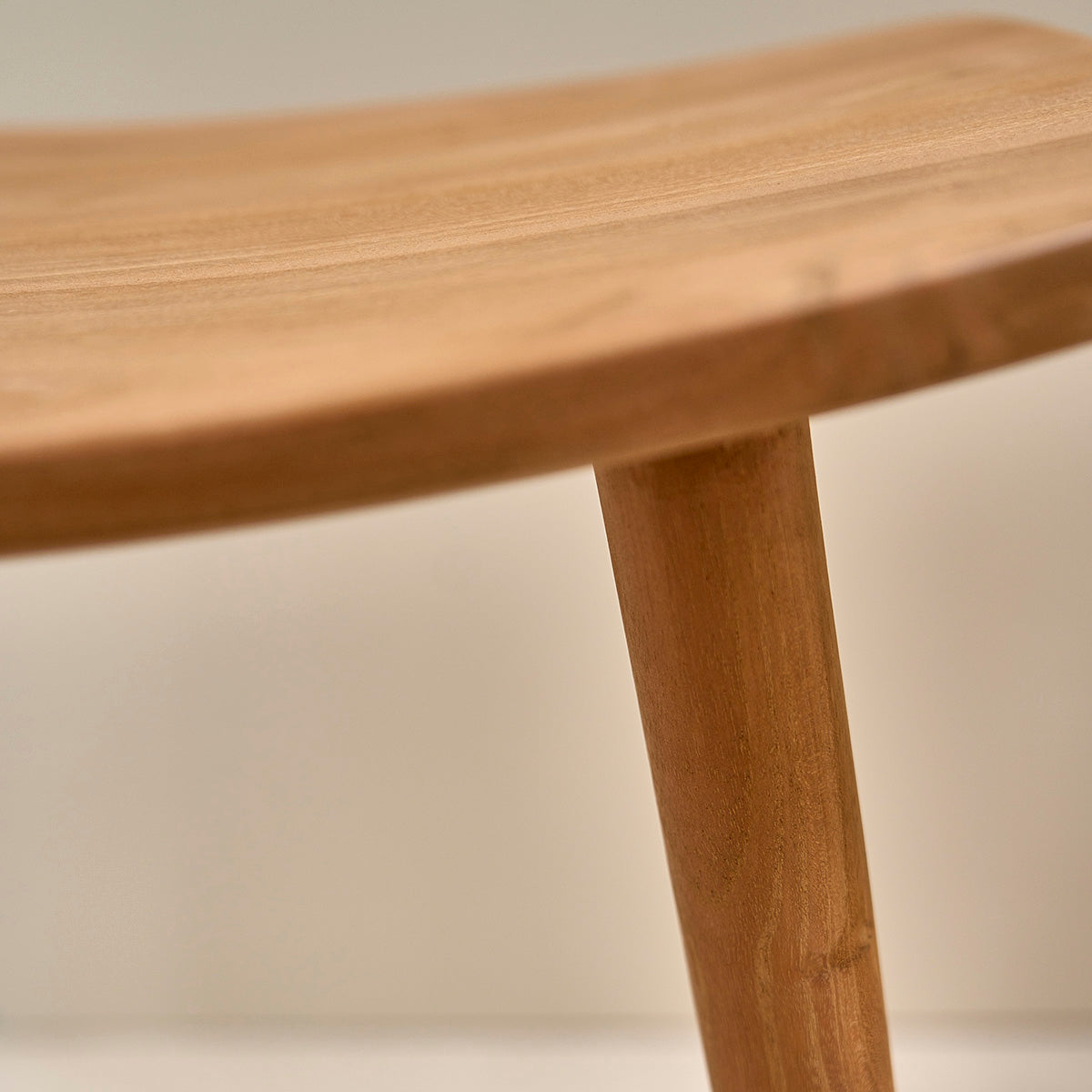 AMBRE - Set di 2 sgabelli in teak massello 65 cm