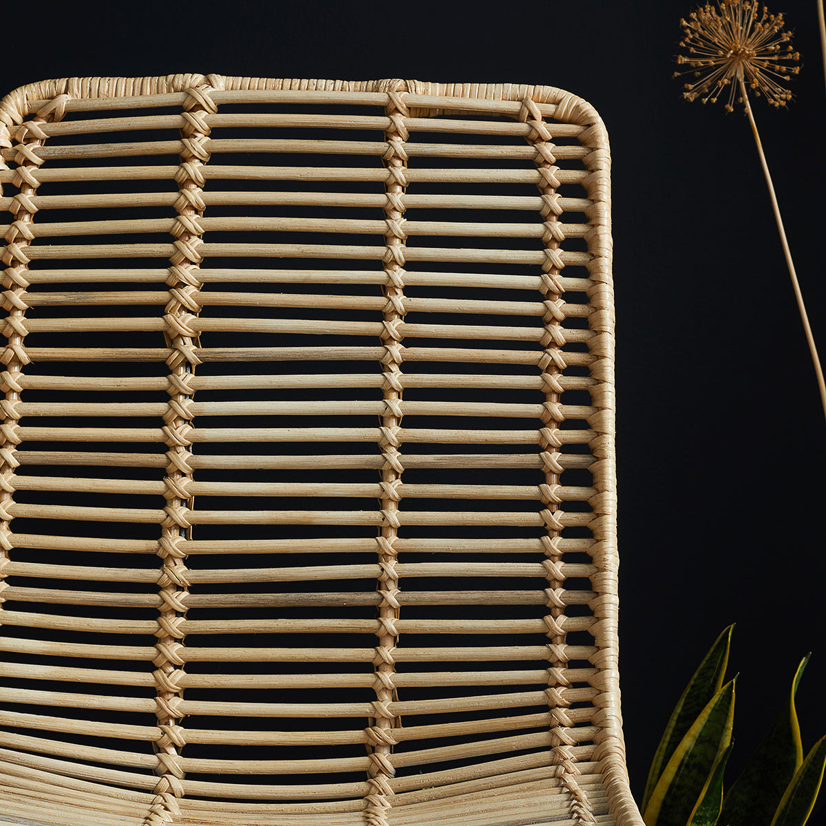 BOHEMA - Sedia in rattan e metallo