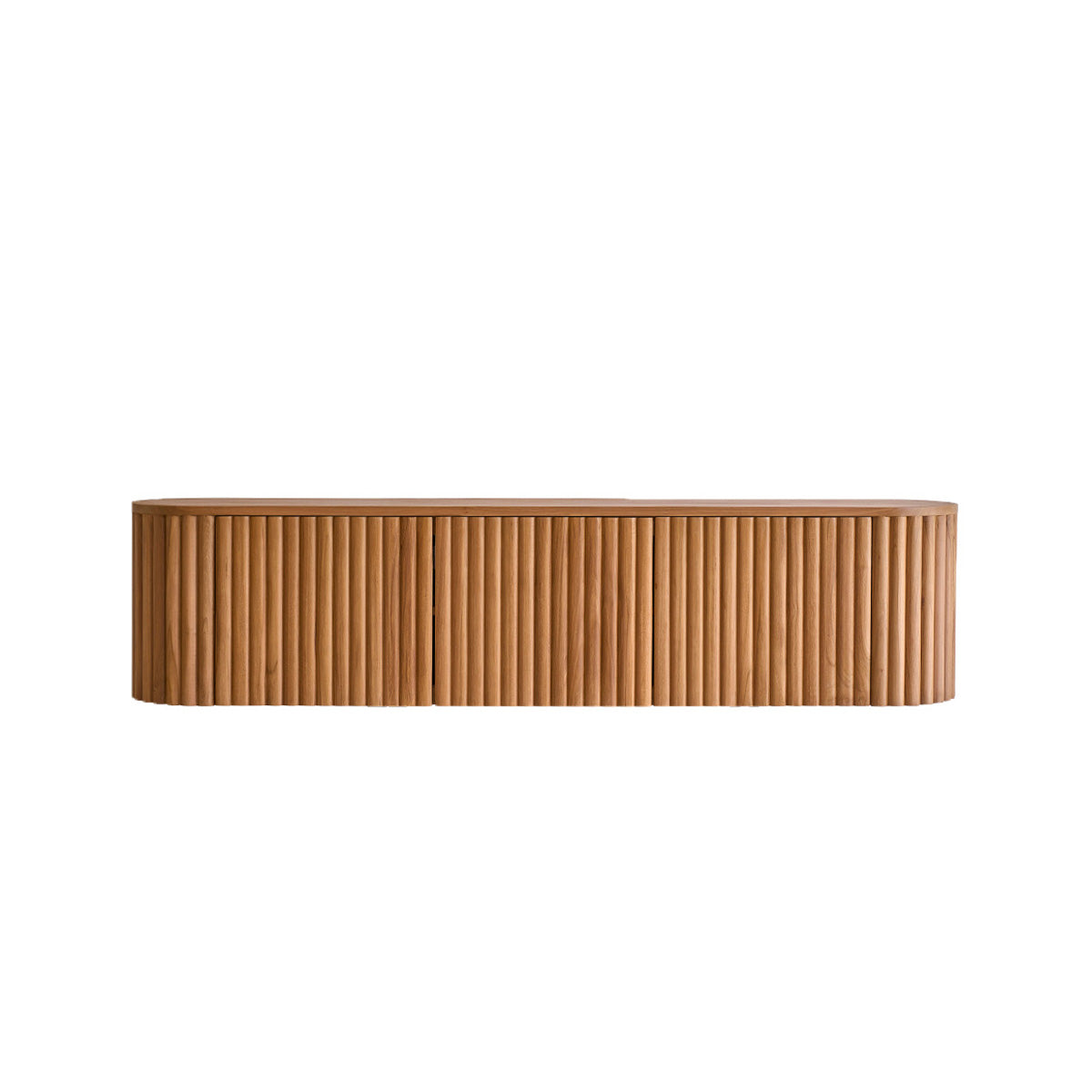 BELIZE - Mobile porta TV sospeso in teak massello 170 cm