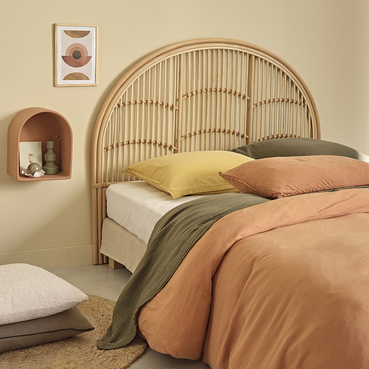 BOHO - Testiera in rattan 140 cm