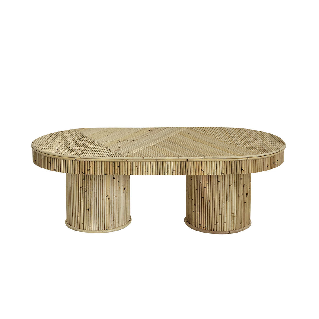 ALMA - Tavolino in cannage di rattan 120 cm