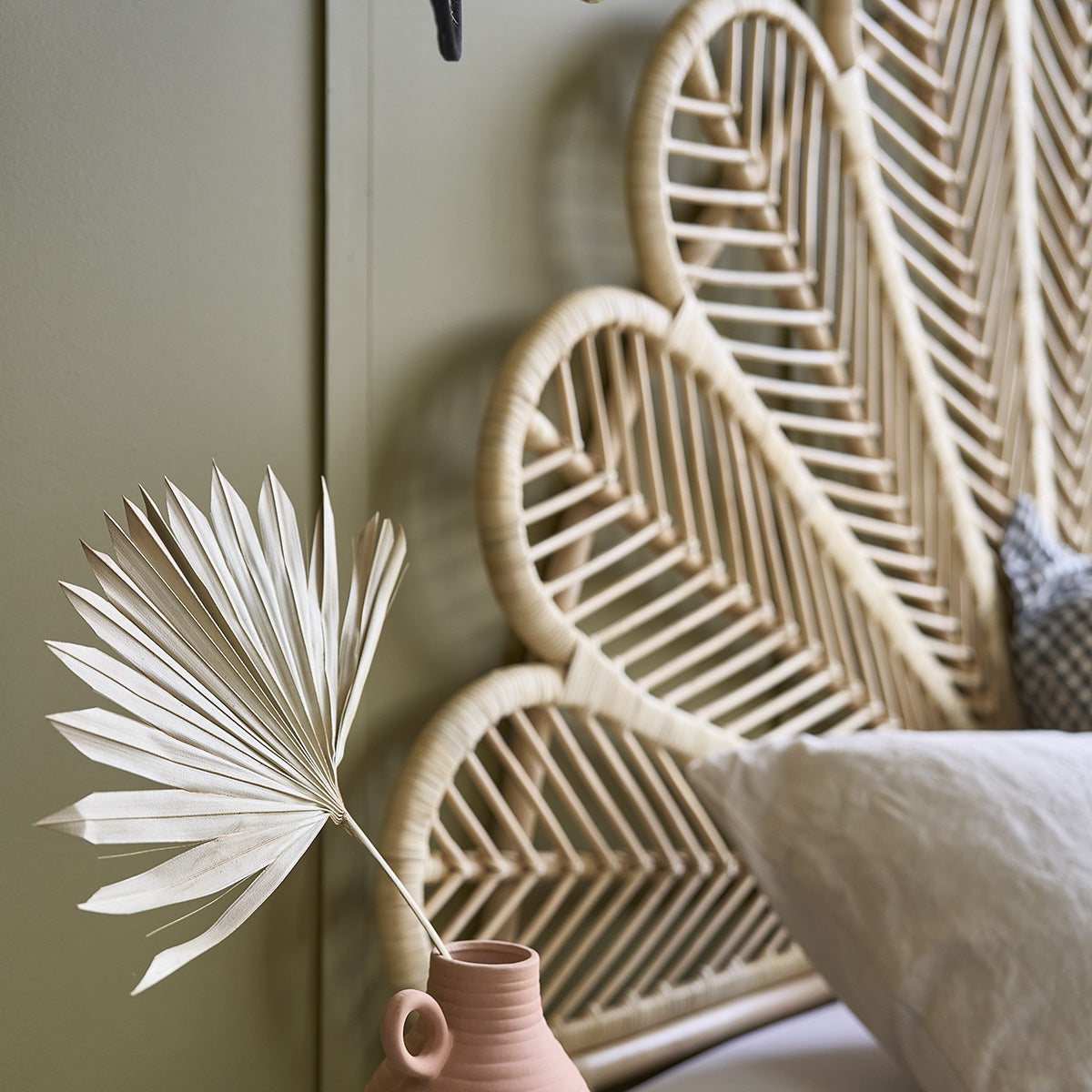 COLETTE - Testiera in rattan 180 cm